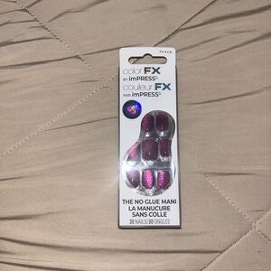 Color FX by ImPRESS Purple Shimmer Press On Nails